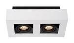 Lucide - XIRAX - Spot plafond - LED Dim to warm - GU10 - 2x5W 2200K/3000K - Blanc