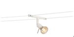 SLV LIGHTING - Luminaire sur câble SYROS pour système de câble basse tension TENSEO, QR-C51, blanc