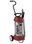 PRO Tools - Hogedrukreiniger INOX PLUS, met transportwagen 10 L - inox