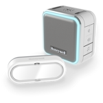 Honeywell - SERIE 5 RF 150M Portable carillon sans fil avec éclairage d'halogène,mode veille et une bouton-poussoir - Gris