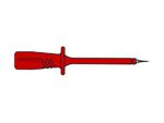 Velleman - Test probe with spring wire tip, female socket 4mm, red - pruf2610ft