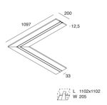 Novalux - L-33: ANGLE OPAL 1M + 1M