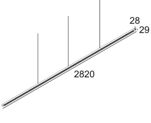 DELTA LIGHT - Inform Sq P282-10 Down-Up 83067 B-B