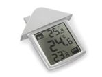 Velleman - Thermomètre de fenêtre transparent avec indications min/max