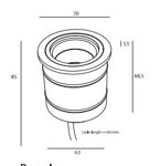 DA'LUX - POL ROUND 4W 3000K 24° 230V NaturalAnodised