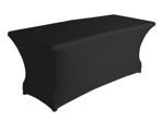 Velleman - Hoes voor rechthoekige tafel - stretch - zwart