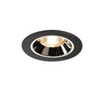 SLV LIGHTING - NUMINOS DL S, plafonnier encastré à LED indoor noir / chromé 3000 K 20 °