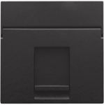 Niko, Plaque centrale de données 1x RJ, Bakelite® piano black coated