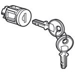 Legrand - Barillet à clé type 405 pour portes métal ou vitrées