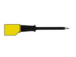 Velleman - Contact-protected test probe 4mm with slender stainless steel tip / black (prüf 2s)