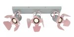 Lucide - PICTO - Spot plafond Chambres d'enfant - 3xGU10 - Rose
