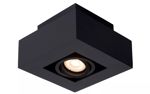 Lucide - XIRAX - Spot plafond - LED Dim to warm - GU10 - 1x5W 2200K/3000K - Noir