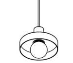 PSM LIGHTING - Hanglamp - Rond - Met 1,5M Textielkabel En Trekontlasting Aan Fitting