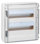 Legrand - Coffret saillie XL³ 125 - 2 rangées de 18 modules - 36 modules - avec porte transparente - IP40