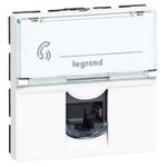 Legrand - RJ45 cat 6 FTP 2 mod blanc LCS² Mosaic couleur blanc
