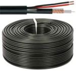 Combi coax kabel RG 59 + 2x0,75 mm² - 75 Ohm - per meter of op rol - RG59+2X075