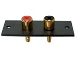 Velleman - Chassis rca amp 2p - dore