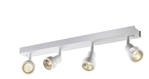 SLV LIGHTING - Applique et plafonnier d’intérieur en saillie PURI CW, quad, QPAR51, blanc, 4x50W