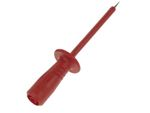 Velleman - Test probe with elastic,shatter-proof insulated sleeve, female socket 4mm safety (pruef2600 red)