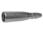 Velleman - 3p xlr plug mannelijk naar vrouwelijke 6.35mm mono jackplug