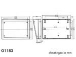 Velleman - Coffret pour clavier - gris 189 x 134 x 32/55mm