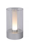 Lucide - TRIBUN - Lampe de table - Ø 9 cm - LED Dim. - 1x3W 3000K - 3 StepDim - Chrome Dépoli