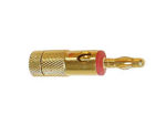 Velleman - Banana plugs 4mm gold - red