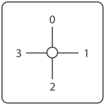 Benedikt & Jäger - Ammeter switch 1-pôle 3 current transformer circuits