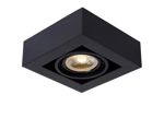 Lucide - ZEFIX - Spot plafond - LED Dim to warm - GU10 - 1x12W 2200K/3000K - Noir
