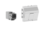 GGK - M45 data outlet-adapter (Keystone), 1-Port, Cat6A Aludekor, VPE: 1