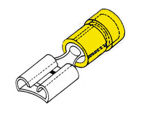 Velleman - Vrouwelijke connector 6.4mm geel