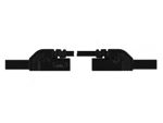 Velleman - Contact protected injection-moulded measuring lead 4mm 25cm / black (mlb-sh/ws 25/1)