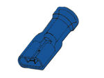 Velleman - Geisoleerde vrouwelijke connector 6.4mm blauw
