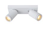 Lucide - TAYLOR - Plafondspot Badkamer - LED Dim to warm - GU10 - 2x5W 2200K/3000K - IP44 - Wit