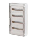 Legrand - Coffret saillie XL³ 125 - 4 rangées de 18 modules - 72 modules - avec porte transparente - IP40