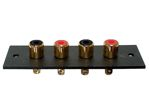Velleman - Chassis rca amp 4p - dore