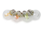 Velleman - Jeu d'ampoules à filament led - g45 - verre clair - 4 pcs - rouge - vert - bleu - orange