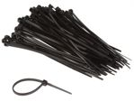 Velleman - Jeu de serre-câbles en nylon - 2.5 x 100 mm - noir (100 pcs)
