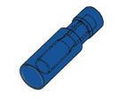 Velleman - Kabelschoen "female bullet" - blauw