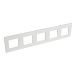 Legrand - Val plaque 5 postes hor/vert entraxe 71mm blanc