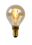 Lucide - P45 - Ampoule filament - Ø 4,5 cm - LED Dim. - E14 - 1x3W 2200K - Ambre
