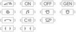 Bticino - LL-Kit lentilles cmde axiale 13 symboles tech