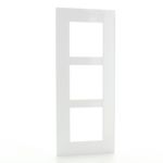 Legrand - Val plaque 3 postes vert entraxe 71mm blanc rose en or