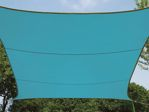 Velleman - Voile solaire - rectangulaire - 4 x 3 m - couleur : bleu ciel