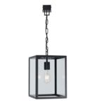 PSM LIGHTING - POLO hanglamp met ketting en opbouwdoos zwart textuur