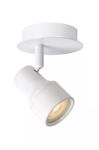 Lucide - SIRENE-LED - Spot plafond Salle de bains - Ø 10 cm - LED Dim. - GU10 - 1x5W 3000K - IP44 - Blanc