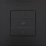 Commande de variateur simple, Niko Home Control LED, Bakelite® piano black coated