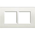Bticino - LL-Plaque rectangul. 2x2 mod 57mm blanc