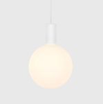 Tala - Alumina Chalk Single Pendant/White Canopy + Sphere V Led Bulb