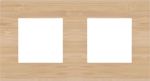 Double plaque de recouvrement Niko Pure bamboo (71 mm d'entraxe)